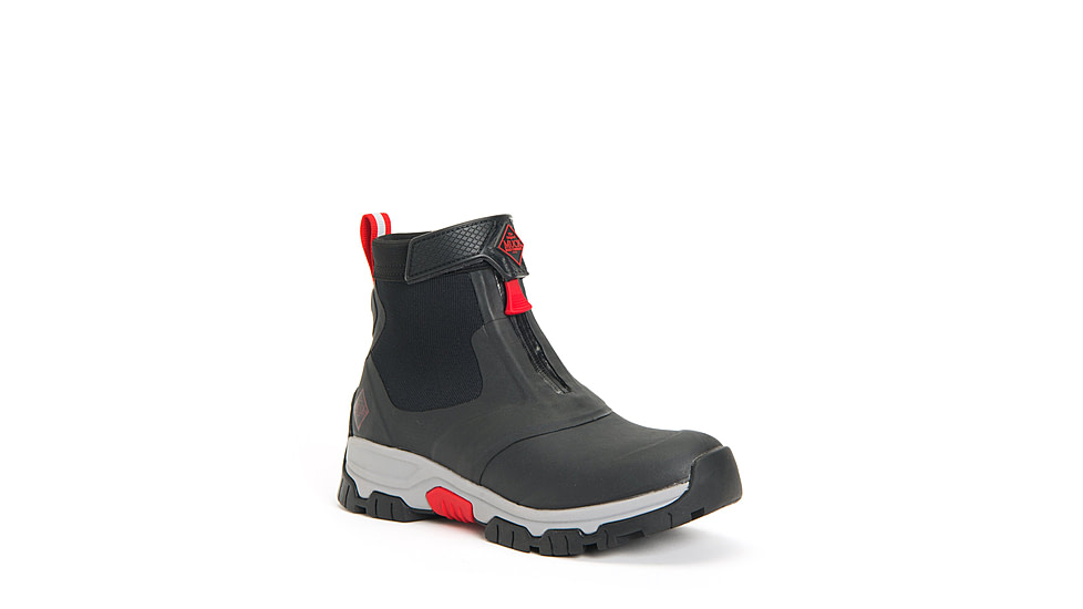 Muck Boots Apex Zip Mid Boots - Men's, Black/Gray/Red, 11, AXMZ-106-BLK-110
