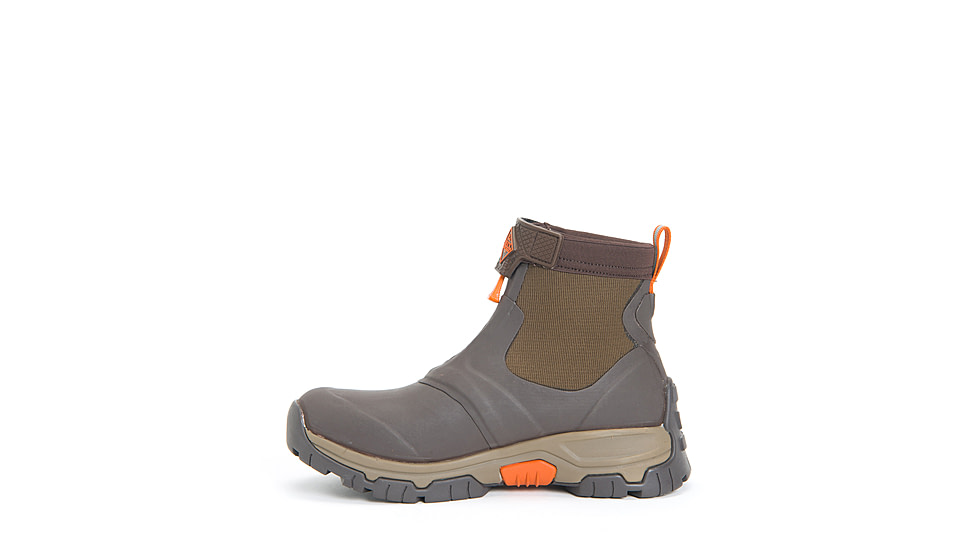Muck Boots Apex Zip Mid Boots - Mens, Dark Brown/Orange, 9, AXMZ-907-BRN-090