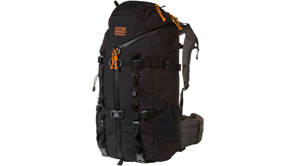 Mystery Ranch Terraframe 3-Zip 50 Backpack, Black, Large, 112382-001-40