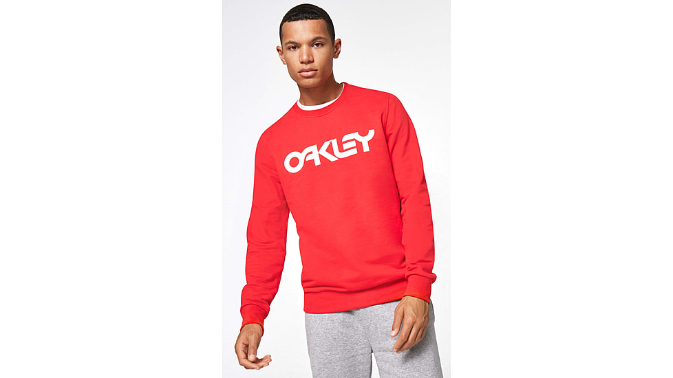 Oakley B1B Crew T-Shirt, Mens, Red Line, Extra Large, 472399-465-XL