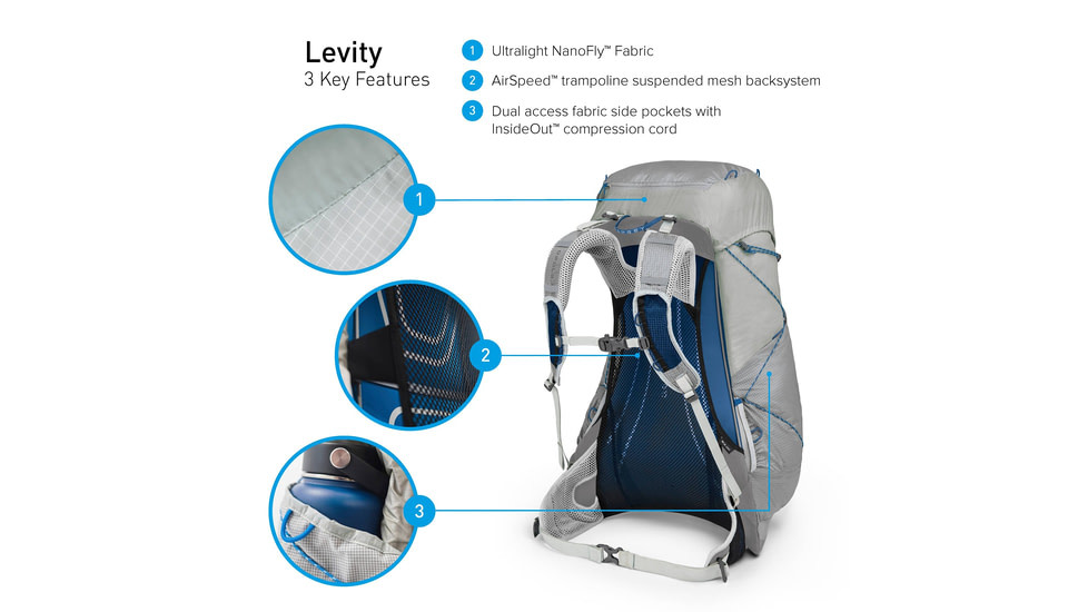 osprey levity and lumina 45