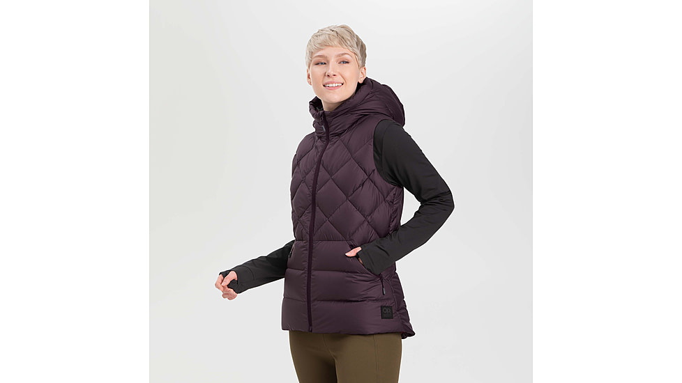 Outdoor Research Coldfront Hooded Down Vest Women's , Up to 47 Off