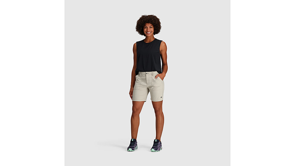 Outdoor Research Ferrosi Shorts - Womens, 7in Inseam, Dark Sand, 6, 2876732287295