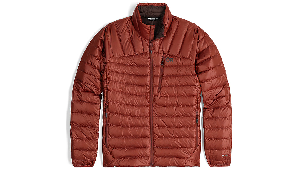 Outdoor Research Helium Down Jacket - Mens, Brick, Small, 2775730465006