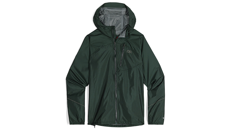 Outdoor Research Helium Rain Jacket - Mens, Grove, Large, 2753862445008