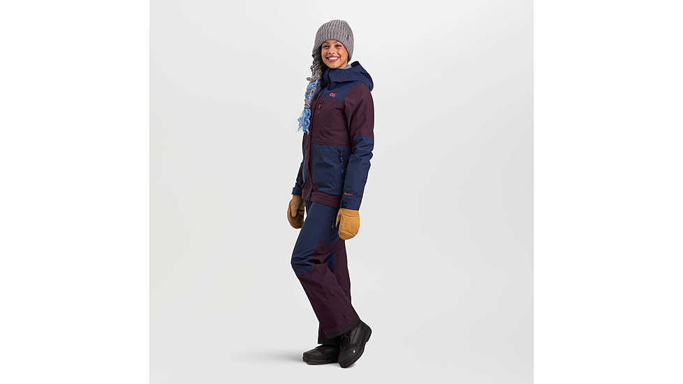 Outdoor Research MT Baker Storm Jacket - Womens, Elk/Naval Blue, Extra Small, 2832092053005