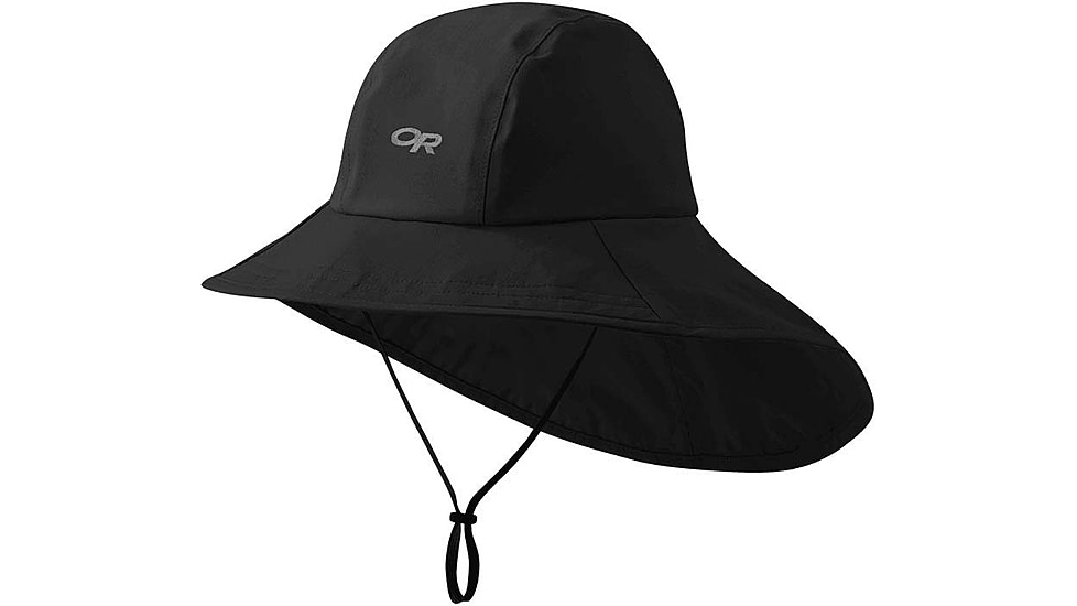Outdoor Research Seattle Cape Hat, Black, Small, 2776620001006