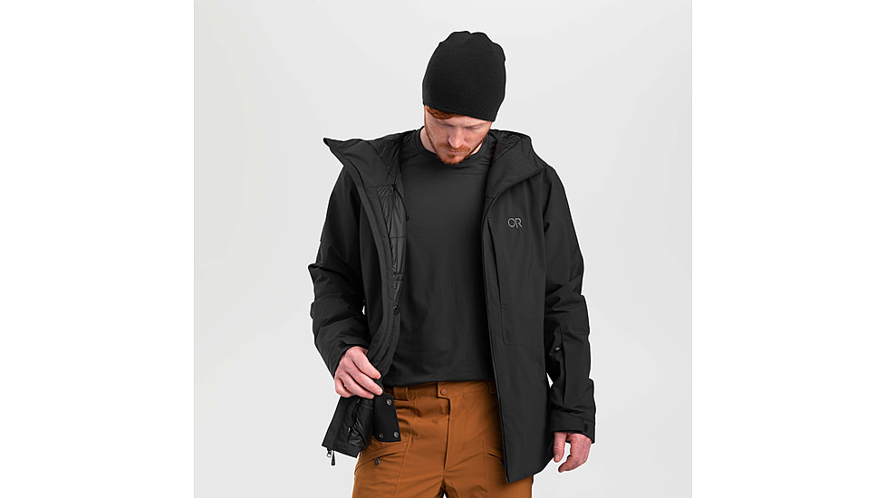 Outdoor Research Snowcrew Jacket - Mens, Black, Medium, 2831900001007