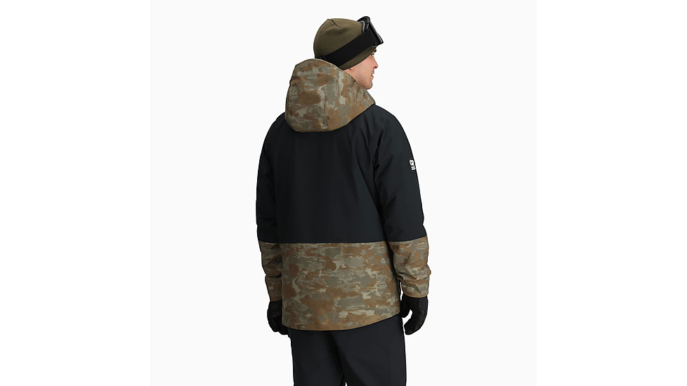 Outdoor Research Snowcrew Jacket - Mens, Ranger Green Camo/Black, Extra Large, 2831902782009