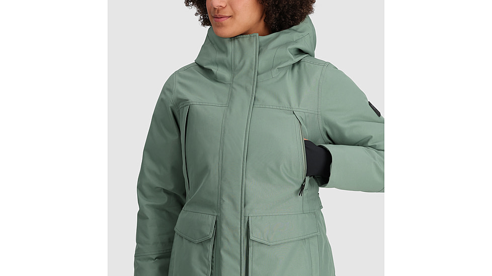 Outdoor Research Stormcraft Down Parka - Womens, Balsam, Small, 2832040765006