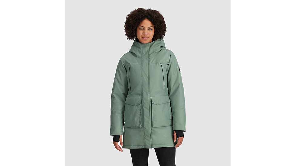 Outdoor Research Stormcraft Down Parka - Womens, Balsam, Small, 2832040765006