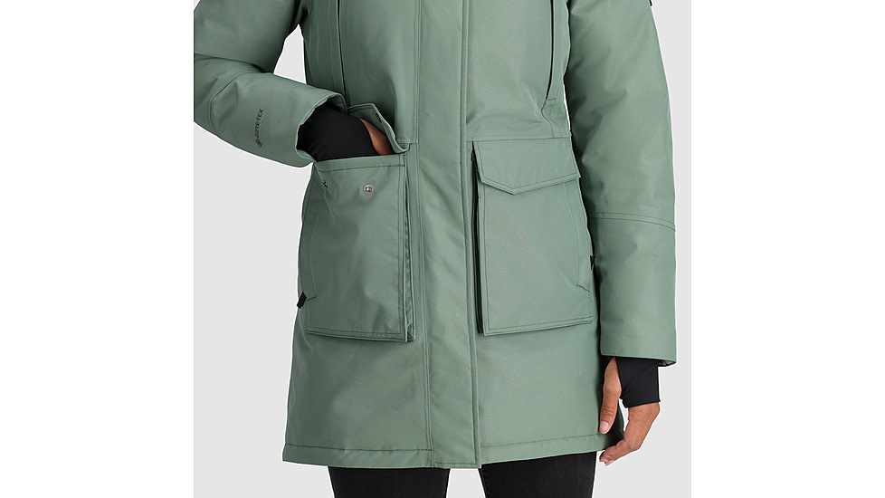 Outdoor Research Stormcraft Down Parka - Womens, Balsam, Small, 2832040765006