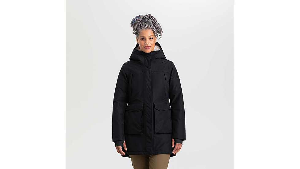 Outdoor Research Stormcraft Down Parka - Womens, Black, Extra Large, 2832040001009