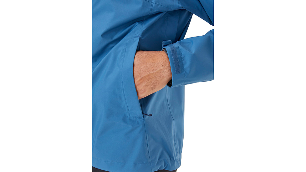 Rab Downpour Eco Jacket - Mens, Denim, 2XL, QWG-82-DEN-XXL