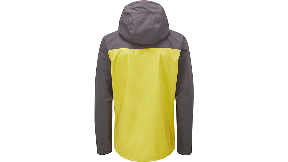 Rab Downpour Eco Jacket - Mens, Graphene/Zest, Large, QWG-82-GZ-L