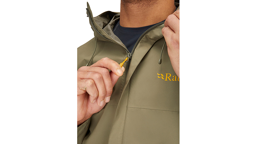 Rab Downpour Eco Jacket - Mens, Light Khaki, Small, QWG-82-LKH-SML