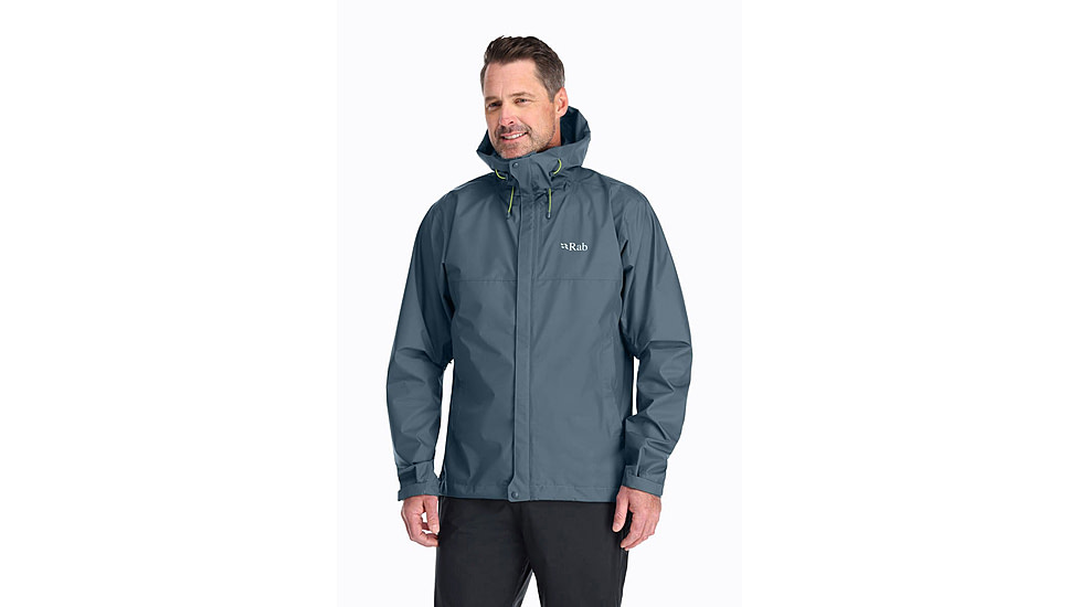 Rab Downpour Eco Jacket - Mens, Orion Blue, Small, QWG-82-ORB-SML