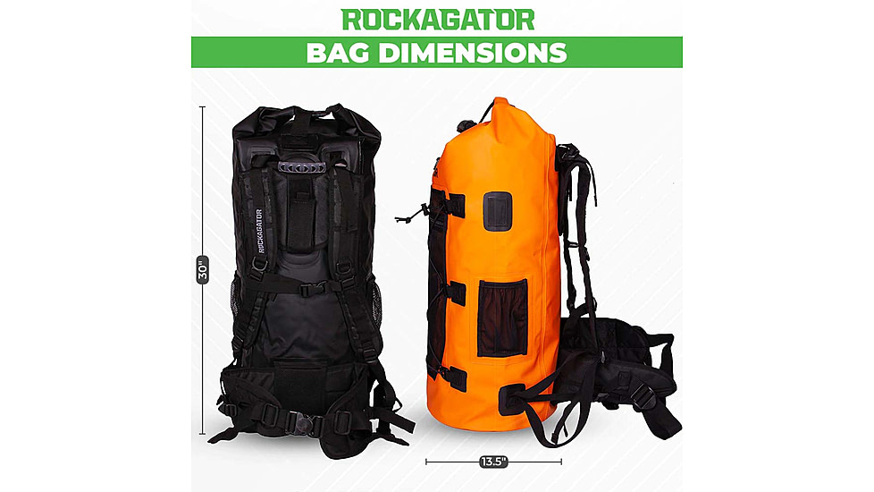 Rockagator Kanarra Series Waterproof Backpack, 90L, Grey, KNRA90GY