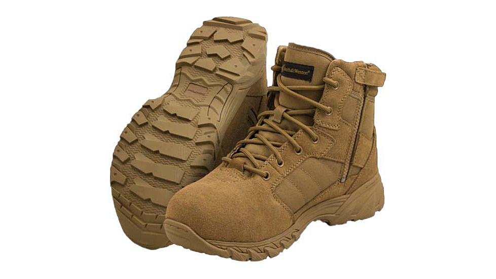 Smith &amp; Wesson Breach 2.0 6in Side Zip Tactical Boot - Mens, Coyote, Regular, 7 US, 810303-7.0-R