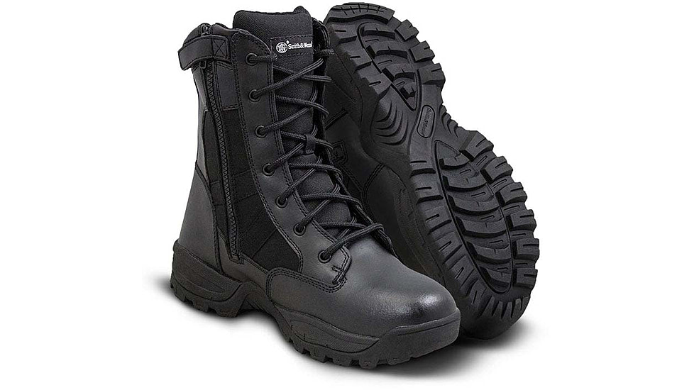 Smith &amp; Wesson Breach 2.0 8in Side Zip Waterproof Tactical Boot - Mens, Black, 810401-7.5-R