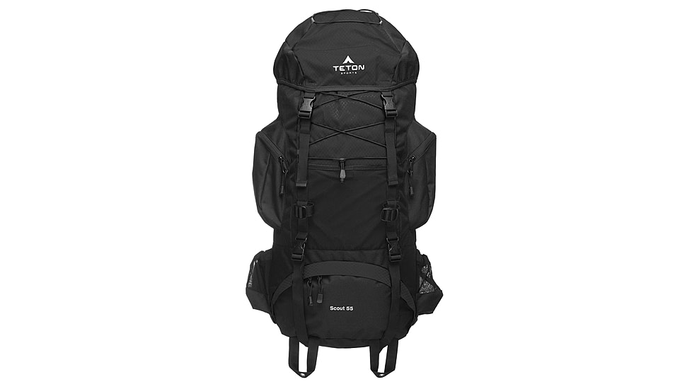 TETON Sports Scout 55L Backpack, Black, 2104SCBK