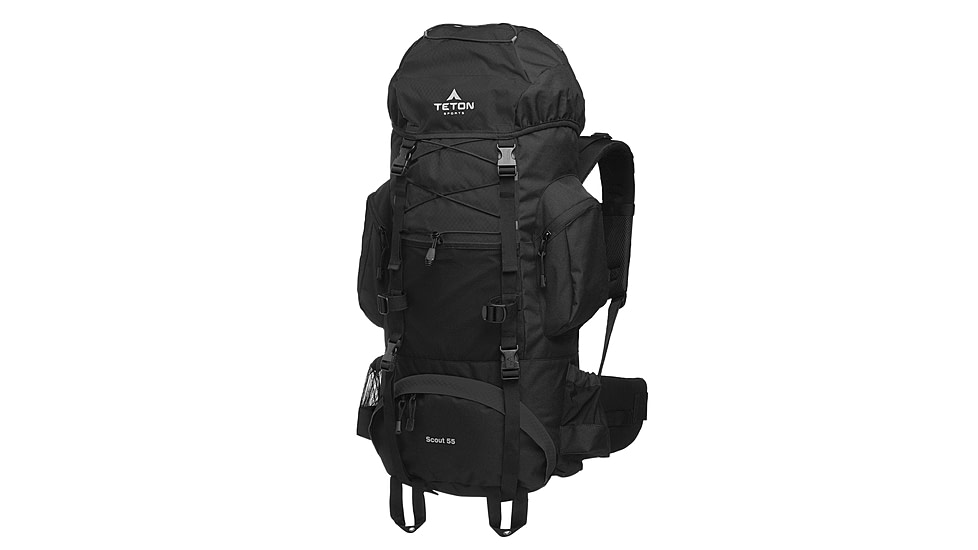 TETON Sports Scout 55L Backpack, Black, 2104SCBK