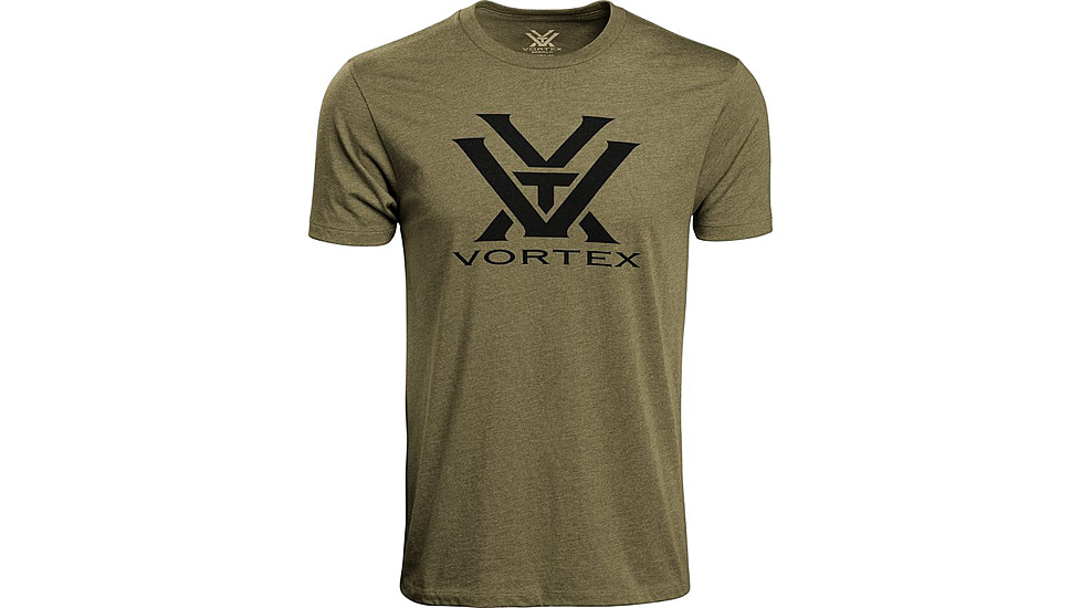 Vortex Core Logo Short Sleeve T-Shirt - Mens, Military Heather, Large, 120-16-MIHL