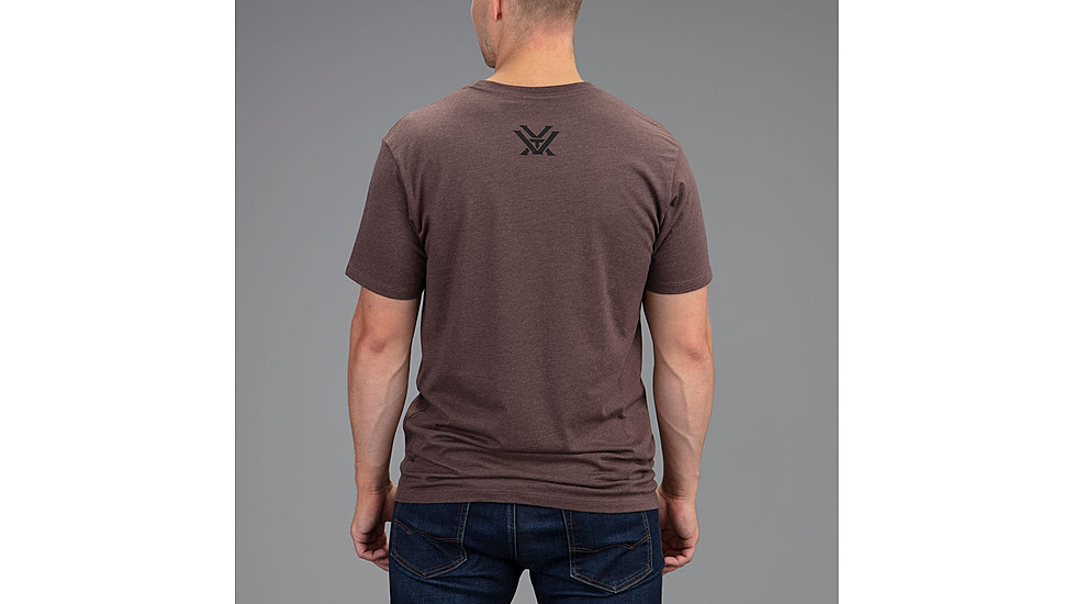 Vortex Core Logo T-Shirt - Mens, Brown Heather, Medium, 120-16-BRHM
