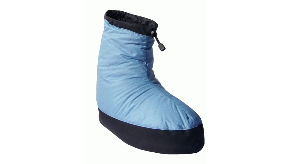 Western Mountaineering Down Booties - Unisex, Sky Blue, Extra Large, DNBTXLBL