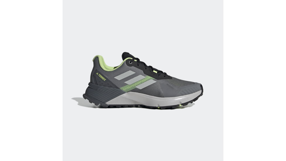 Adidas Terrex Soulstride Trailrunning Shoes - Men's, Grey Four/Grey Two/Pulse Lime, 10, GZ9034-10