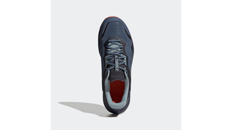 Adidas Terrex Trailrider Shoes - Men's, Wonder Steel/Magic Grey Met/Impact Orange, 11.5, GW5535-11-5