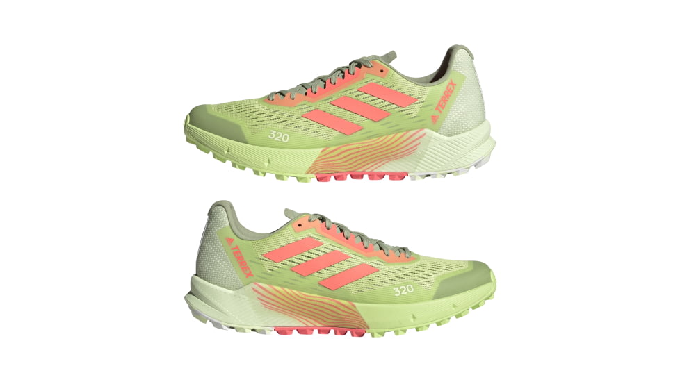 Adidas Terrex Agravic Flow 2 Trail Running Shoes - Men's, Pulse Lime/Turbo/Ftwr White, 10.5, H06575-10.5