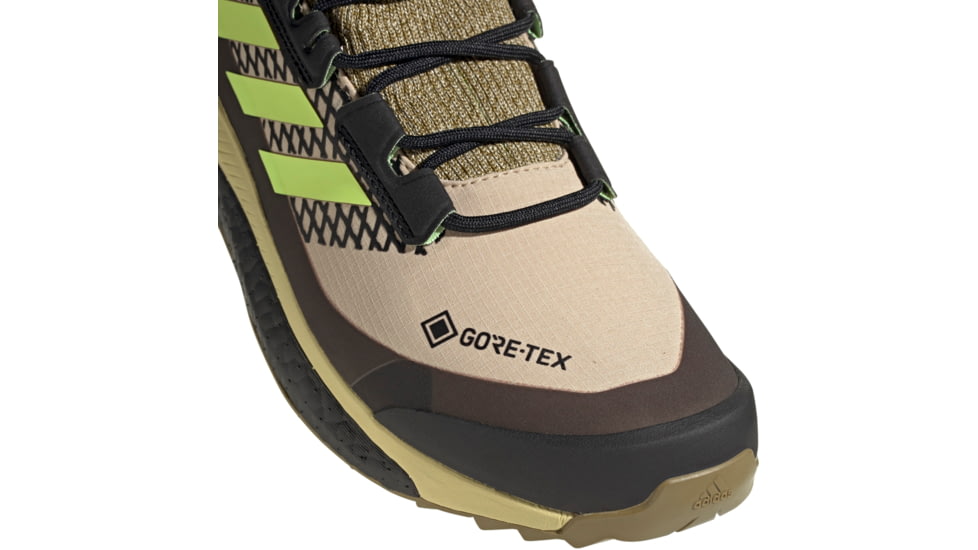 Adidas Terrex Free Hiker GTX Hiking Shoes - Men's, Savannah/Hi-Res Yellow/Core Black, 9.5, FX4509-262-9.5