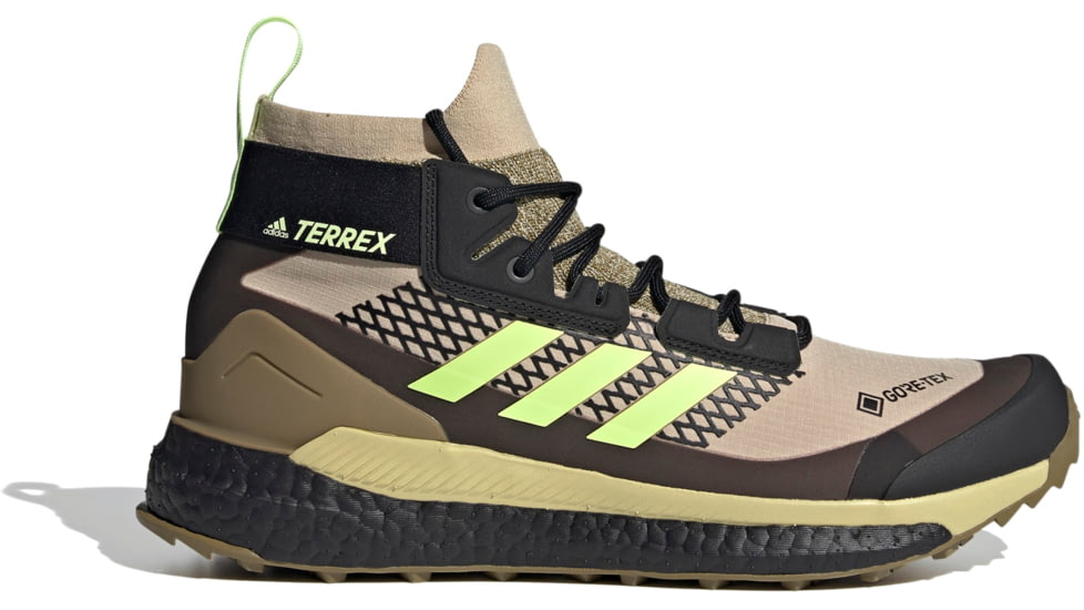 Adidas Terrex Free Hiker GTX Hiking Shoes - Men's, Savannah/Hi-Res Yellow/Core Black, 9.5, FX4509-262-9.5