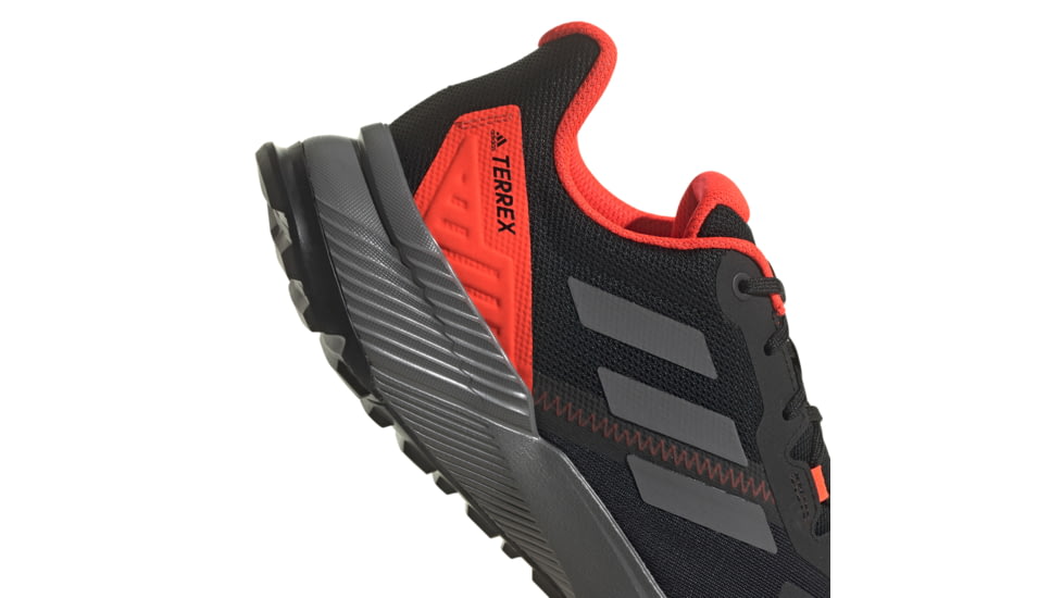 Adidas Terrex Soulstride Trailrunning Shoes - Men's, Core Black/Grey Four/Solar Red, 9, FY9214-001-9