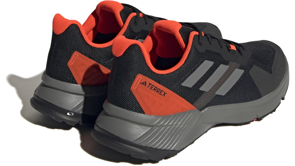 Adidas Terrex Soulstride Trail Running Shoes - Mens, Core Black/Grey Four/Solar Red, 6.5 US, IF5010-6.5