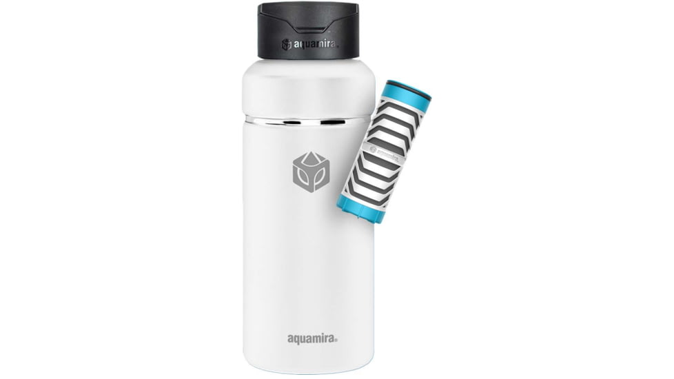 Aquamira SHIFT 32oz Filter Bottle - Everyday BLU Line, White, 67620