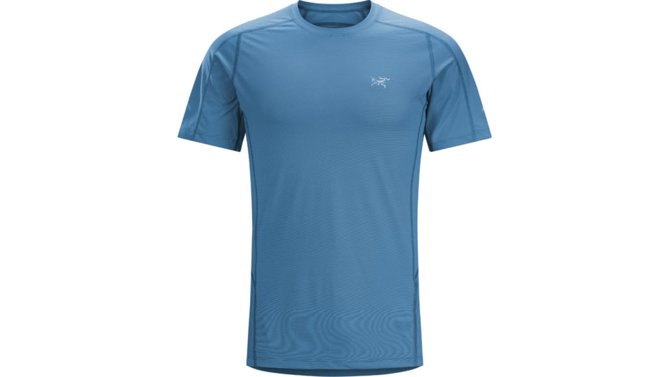 Motus Crew Short Sleeve Shirt - Mens-Adriatic Blue-Small
