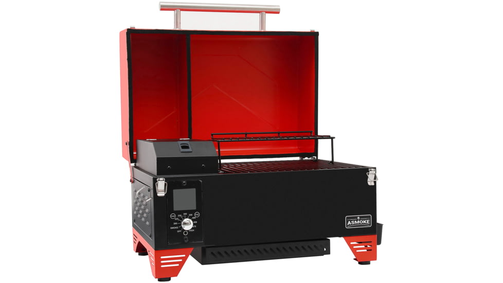 ASMOKE AS350 Portable Pellet Grill and Smoker, Red, Small, GR04073USAS