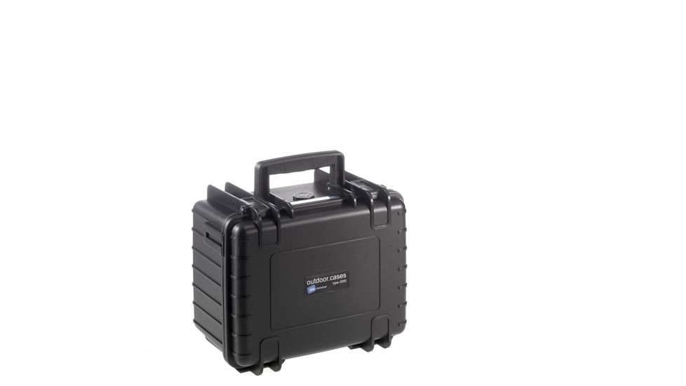 B&amp;W International Type 2000 Black Outdoor Case With RPD Insert, Black, Small 2000/B/RPD