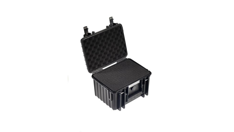 B&amp;W International Type 2000 Black Outdoor Case With Si Foam, Black, Small 2000/B/SI