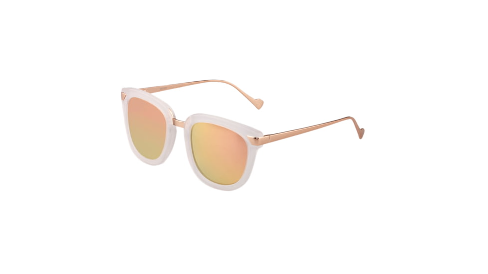 Bertha Arianna Sunglasses - Womens, Clear Frame, Brown Polarized Lens, Clear/Brown, One Size, BRSBR043CR