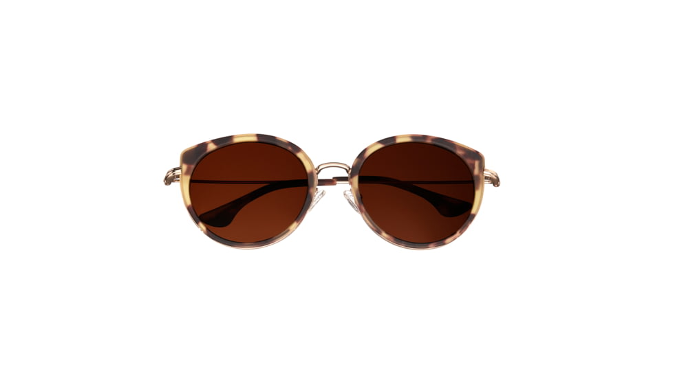 Bertha Reese Sunglasses - Womens, Tortoise Frame, Brown Polarized Lens, Tortoise/Brown, One Size, BRSBR044BK