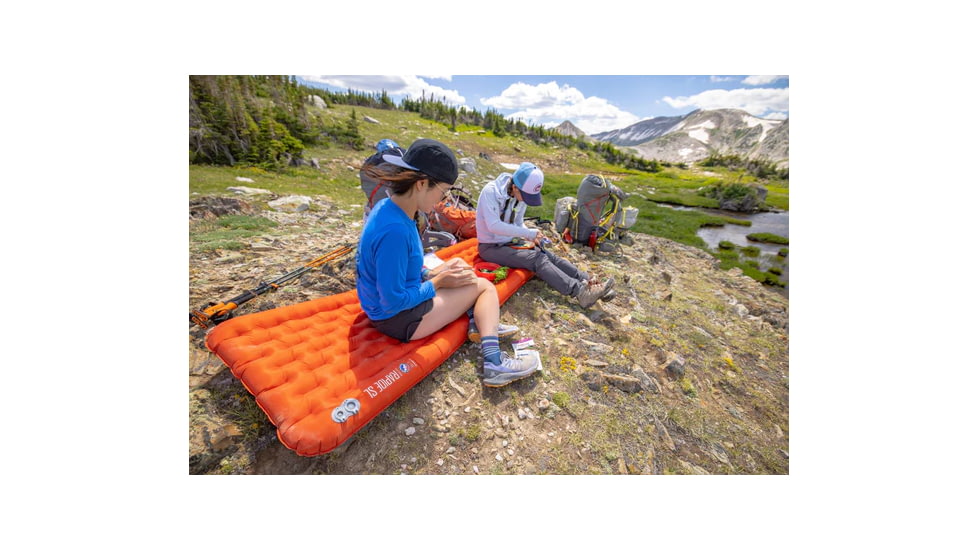 Big Agnes Rapide SL Insulated Sleeping Pad, Double Wide, Orange, 40'' X 72'', PRSLIDW24