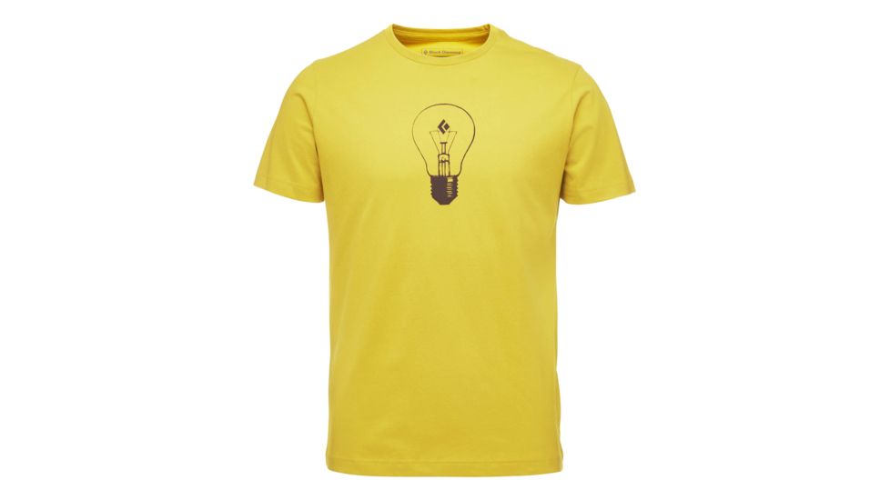 Black Diamond BD Idea Short Sleeve Logo Tee Shirt - Mens, Ochre, Large, APH806710LRG1