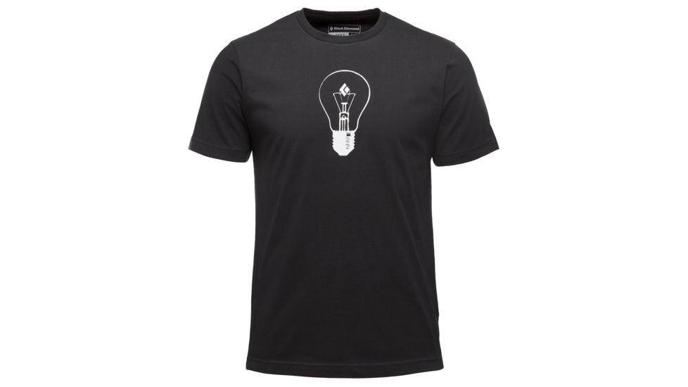 Black Diamond BD Idea Men's Short Sleeve Logo Tee Shirt, Black, Medium, APH806015MED1