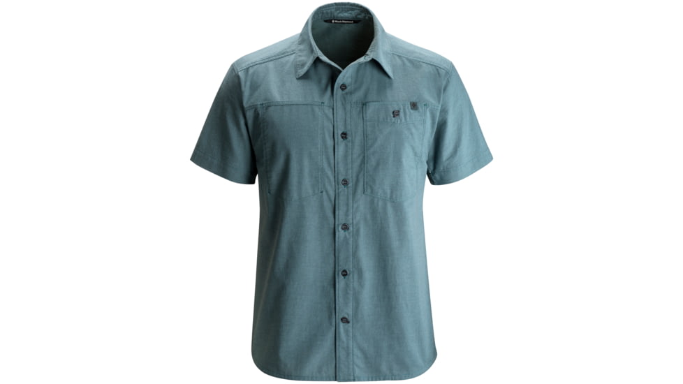 Black Diamond Chambray Modernist Short Sleeve Shirt - Men's-Adriatic-X-Large