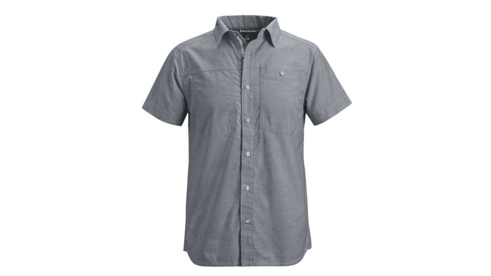 Black Diamond Chambray Modernist Short Sleeve Shirt - Men's-Pewter-Small