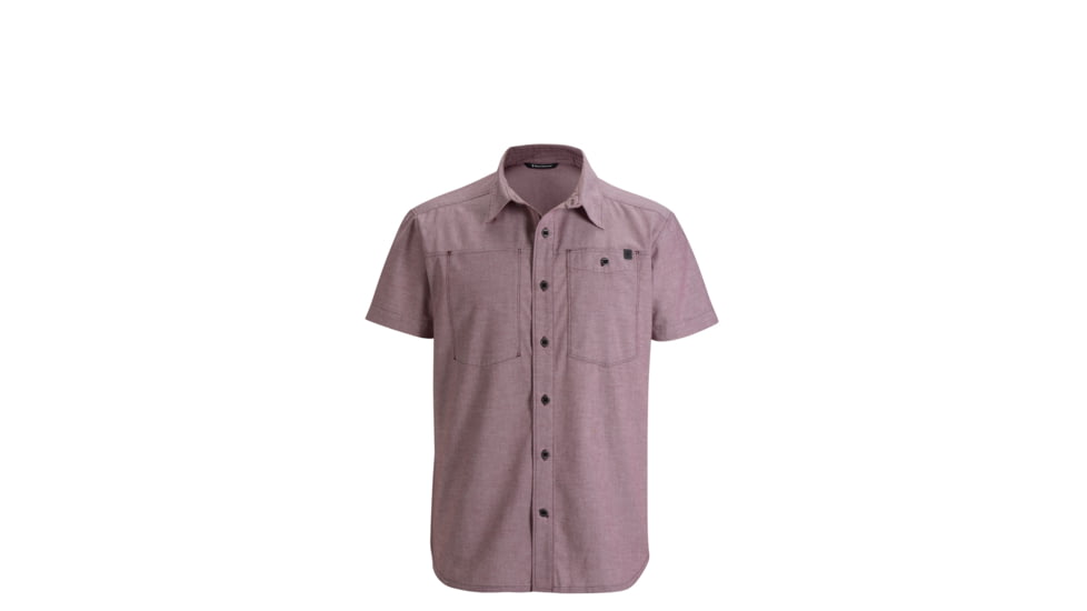Chambray Modernist Short Sleeve Shirt - Mens-Port-Small
