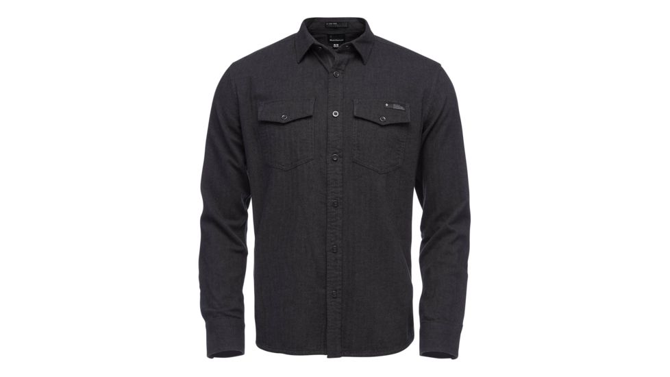 Black Diamond Sentinel Long Sleeve Flannel Shirt - Mens, Carbon Heather, Medium, AP7530800012MED1